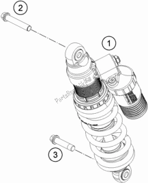 All parts for the Shock Absorber of the KTM Freeride E-XC EU 0 2021