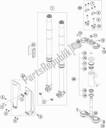 forcella anteriore, pinza tripla