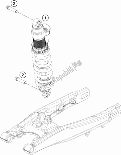 Todas las partes para Amortiguador de KTM MC 85 19/ 16 EU 2021