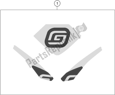 All parts for the Decal of the KTM MC-E 5 EU 0 2021