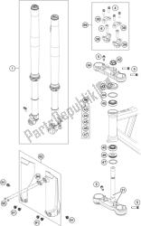 forcella anteriore, pinza tripla