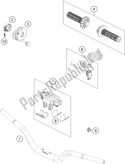 Todas las partes para Manillar, Controles de KTM MC-E 5 EU 0 2021