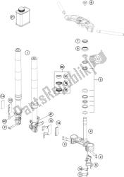 forcella anteriore, pinza tripla