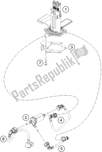 Todas las partes para Bomba De Combustible de KTM RC 390 ,black,-B. D. 2019