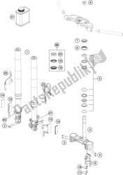 forcella anteriore, pinza tripla