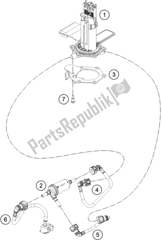 Toutes les pièces pour le Pompe à Essence du KTM RC 390 Black B. D. 17 2017