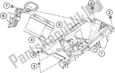 All parts for the Battery of the KTM RC4 R 690 2020