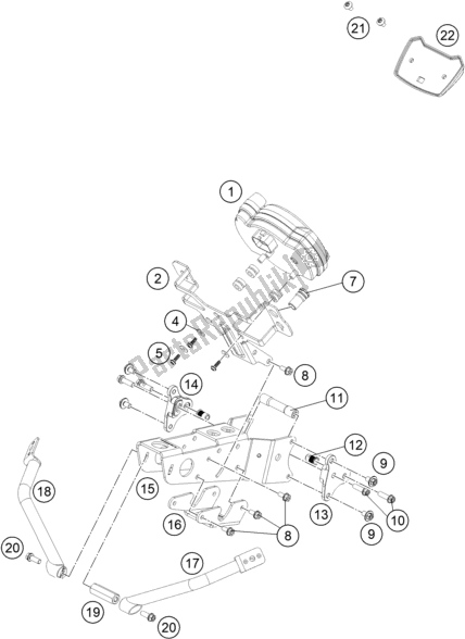 Todas las partes para Instrumentos / Sistema De Bloqueo de KTM RC4 R 690 2020