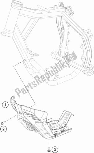 Toutes les pièces pour le Protection Moteur du KTM SX-E 5 EU 0 2020