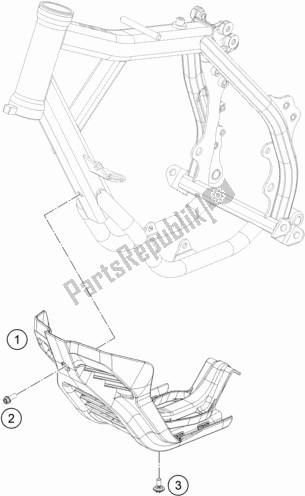 Alle onderdelen voor de Motor Bescherming van de KTM SX-E 5 EU 0 2020