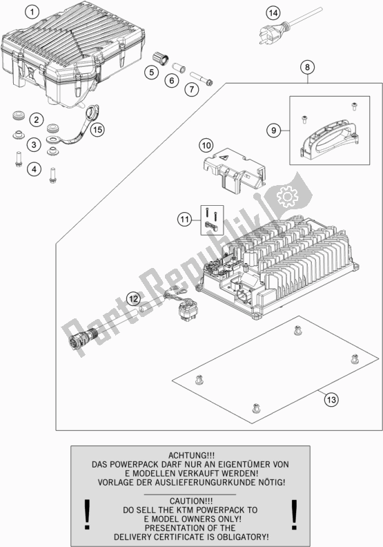 Wszystkie części do Bateria KTM SX-E 5 EU 0 2021