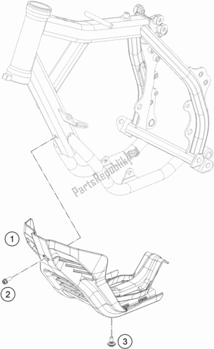 Tutte le parti per il Protezione Del Motore del KTM SX-E 5 EU 0 2021