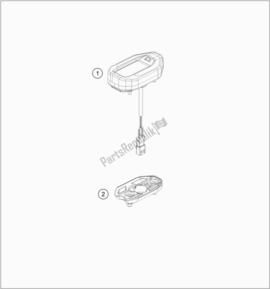 All parts for the Instruments / Lock System of the KTM SX-E 5 EU 0 2021