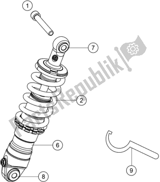 Tutte le parti per il Ammortizzatore del KTM TXT Racing 125 EU 2020
