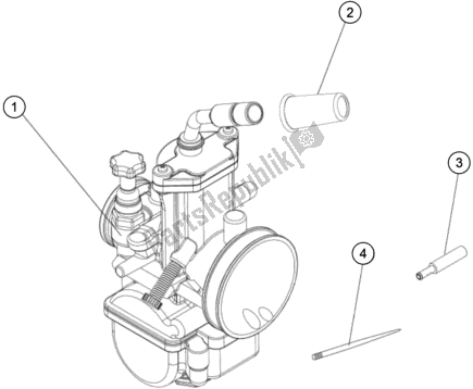 All parts for the Carburetor of the KTM TXT Racing 125 EU 2021