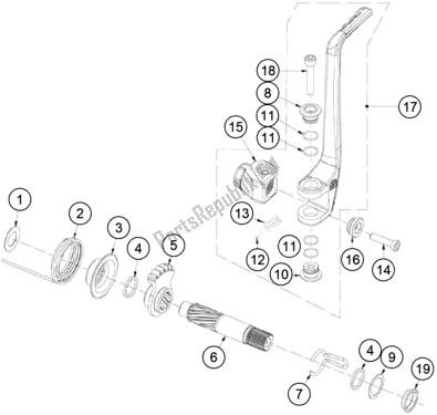 Toutes les pièces pour le Démarreur Au Pied du KTM TXT Racing 125 EU 2021