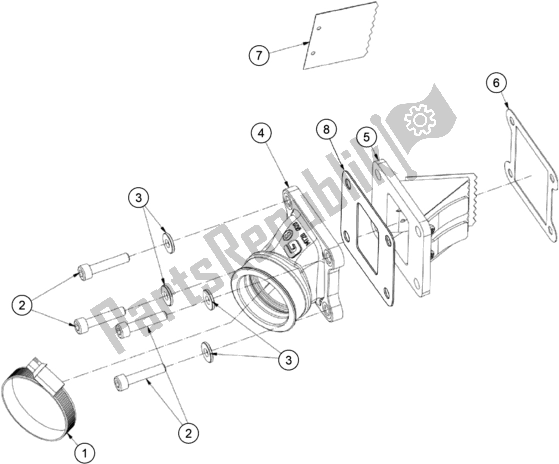 Tutte le parti per il Cassa Della Valvola A Lamella del KTM TXT Racing 125 EU 2021