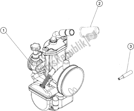 Toutes les pièces pour le Carburateur du KTM TXT Racing 125 US 2020