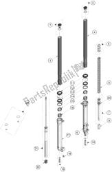 forcella anteriore smontata