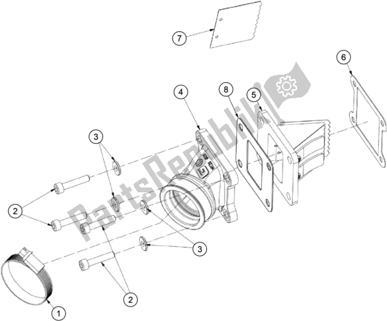 Toutes les pièces pour le Boîtier De Valve De Roseau du KTM TXT Racing 125 US 2020