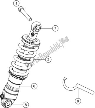 Toutes les pièces pour le Amortisseur du KTM TXT Racing 125 US 2020