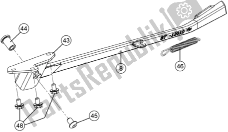 Toutes les pièces pour le Béquille Latérale / Centrale du KTM TXT Racing 125 US 2020