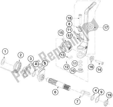 Toutes les pièces pour le Démarreur Au Pied du KTM TXT Racing 125 US 2021