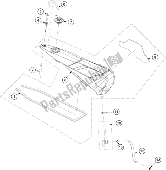 Toutes les pièces pour le Réservoir, Siège du KTM TXT Racing 125 US 2021