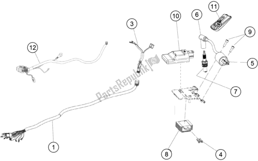 Toutes les pièces pour le Faisceau De Câblage du KTM TXT Racing 125 US 2021