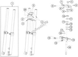 forcella anteriore, pinza tripla