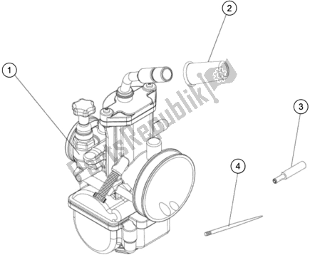 Todas las partes para Carburador de KTM TXT Racing 250 EU 2021