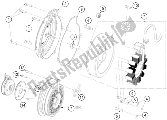 Toutes les pièces pour le Système De Mise à Feu du KTM TXT Racing 250 EU 2021