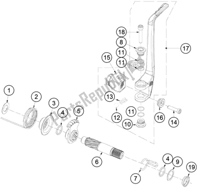 Toutes les pièces pour le Démarreur Au Pied du KTM TXT Racing 250 EU 2021