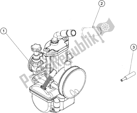 All parts for the Carburetor of the KTM TXT Racing 280 EU 2020