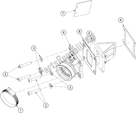 All parts for the Reed Valve Case of the KTM TXT Racing 280 EU 2020