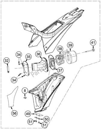 Tutte le parti per il Filtro Dell'aria del KTM TXT Racing 280 EU 2021