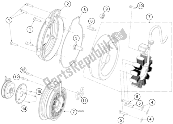All parts for the Ignition System of the KTM TXT Racing 280 EU 2021