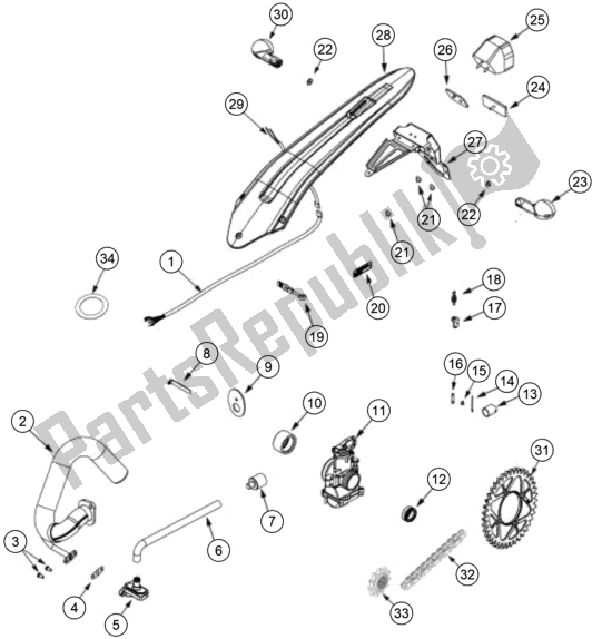 Alle onderdelen voor de Other #2 van de KTM TXT Racing 300 EU 2021