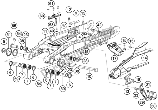 Toutes les pièces pour le Bras Oscillant du KTM TXT Racing 300 US 2021