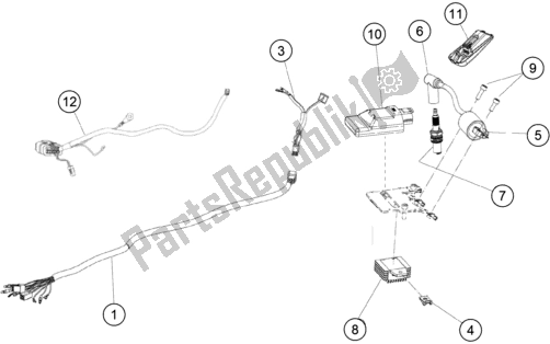 Toutes les pièces pour le Faisceau De Câblage du KTM TXT Racing 300 US 2021