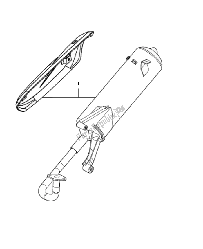 All parts for the Exhaust of the Kymco Agility 12 4T ALL Models 50 2000 - 2010