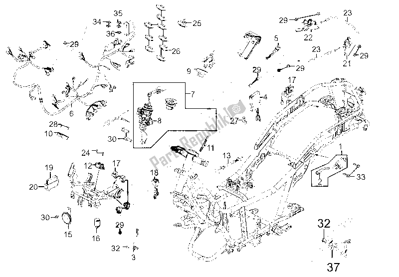 Tutte le parti per il Materiale Elettrico del Kymco Dink 300 2010 - 2020