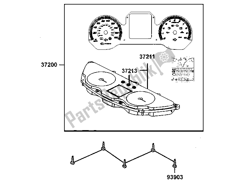 Tutte le parti per il Tachimetro del Kymco Dink 300 2010 - 2020