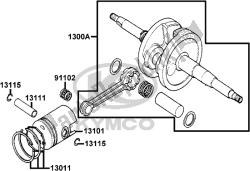 E10 - Crankshaft/ Piston, Ring Assy