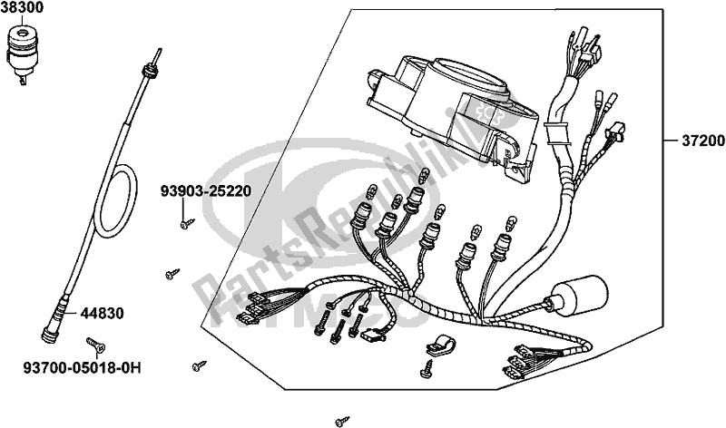 Alle onderdelen voor de F02 - Speedometer van de Kymco KN 25 CA AU -Agility 125 25125 2008