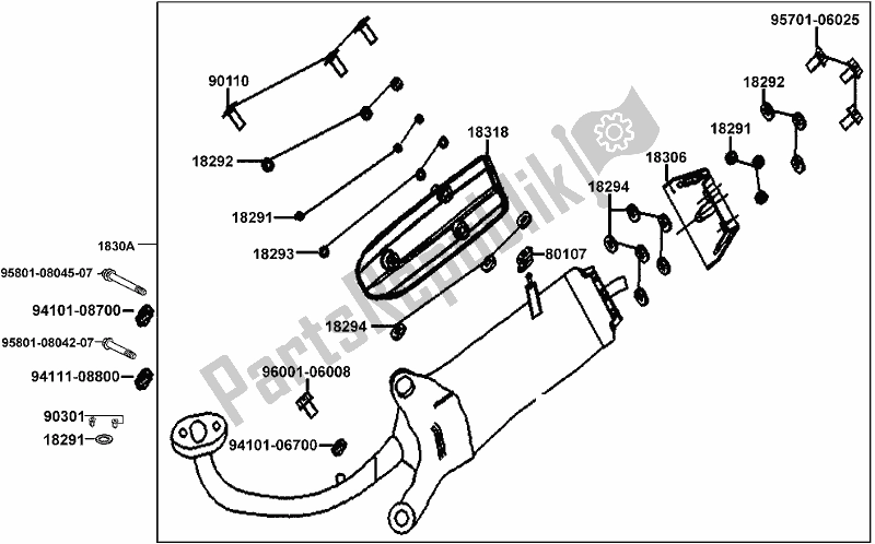 Alle onderdelen voor de F14 - Exhaust Muffler van de Kymco KN 25 SR AU -Agility 125 25125 2010