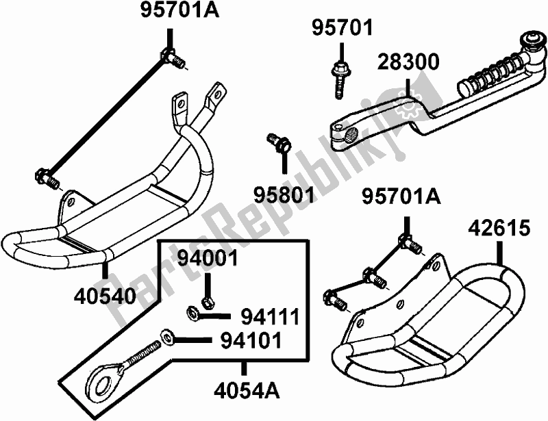 All parts for the F14 - Kick Starter Arm of the Kymco LB 20 AB AU -Maxxer 90 2090 2009