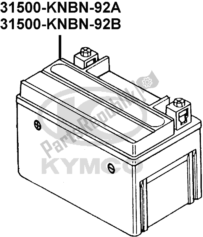 Alle onderdelen voor de F11 - Battery van de Kymco LE 20 BB AU -Mongoose 90S 2090 2016