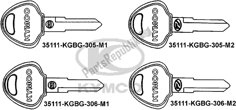 All parts for the F27 - Key of the Kymco SC 10 AS AU -ZX 50 1050 2007