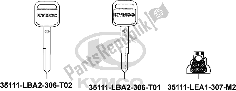 All parts for the F25 - Key of the Kymco SK 64 CB AU -Downtown 350I 64350 2016